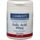 Lamberts Vitamine B11 400 mcg (foliumzuur) 100 tabletten