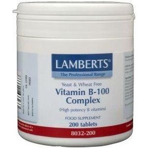 Lamberts Vitamine B100 Complex - 200 Tabletten - Vitaminen