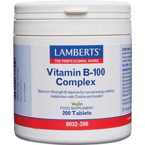 Lamberts Vitamine B100 Complex - 200 Tabletten - Vitaminen