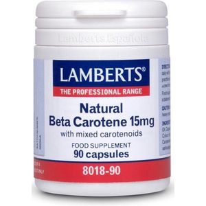 Lamberts Vitamine A 15 mg natuurlijke (beta caroteen) 90 capsules