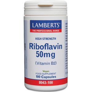 Lamberts Vitamine B2 Riboflavine - 50 mg - 100 Capsule - Vitaminen