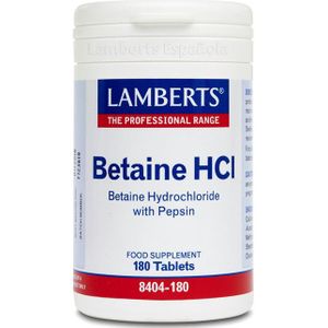 Lamberts Betaine HCL 324 mg / Pepsine 5 mg 180 tabletten