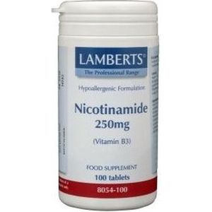 Lamberts - Nicotinamide - Vitamine B3 - 250 mg - 100 tabletten