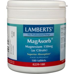 Lamberts MagAsorb (magnesium citraat) 150 mg 180 tabletten