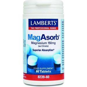Lamberts MagAsorb (magnesium citraat) 150 mg 60 tabletten