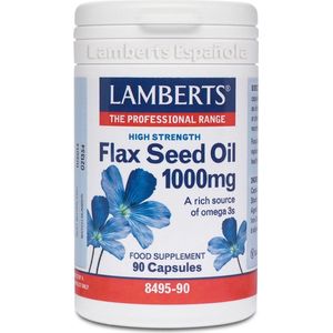 Lamberts Lijnzaadolie (flaxseed oil) 1000mg 90 Vegetarische capsules