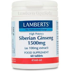 Lamberts - Ginseng Siberisch - Voedingssupplement - 1500 mg - 30 Tabletten