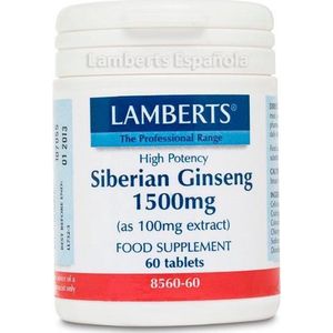 Lamberts Ginseng Siberisch 1500 mg 60 tabletten