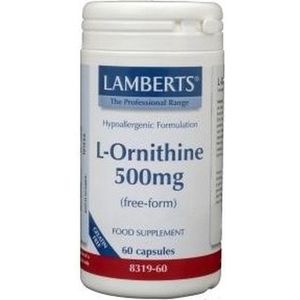 Lamberts L-Ornithine 500 mg - 60 capsules