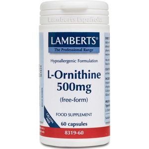 Lamberts L-ornithine 500 mg 60 vegetarische capsules