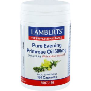 Lamberts Teunisbloemolie 500mg (pure evening primrose oil) 180 Vegetarische capsules