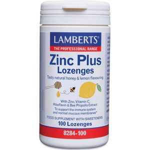 Lamberts - Zink Plus - Zuigtabletten - Natuurlijke Honing - Citroensmaak