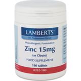 Lamberts Zink (zinc) citraat 15 mg 180 tabletten