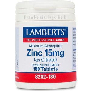 Lamberts Zinc 15 Mg 180 Tabs