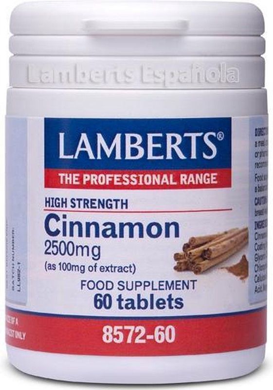 Lamberts Kaneel 2500 mg (cinnamon) 60 tabletten