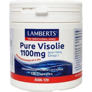 Lamberts Pure visolie 1100 mg omega 3 120 capsules