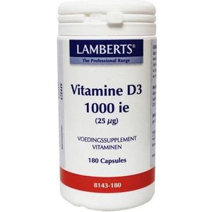 Lamberts Vitamine D3 1000IE/25mcg 180 capsules
