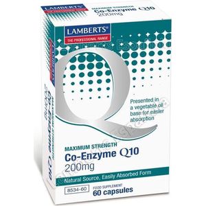 Lamberts Co-enzym Q10 200mg 60 Vegetarische capsules