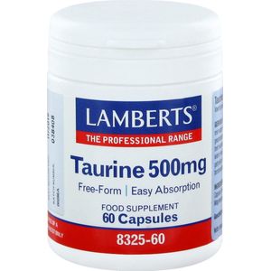 Lamberts - Taurine - Aminozuurpreparaat - 500mg - 60 Capsules