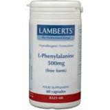 Lamberts - L-Phenylalanine 500 mg - Poeder - Crèmekleurig - 60 Capsules