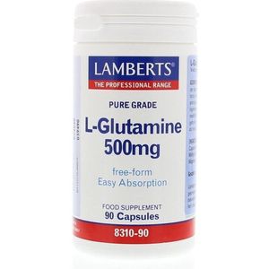 Lamberts L-glutamine 500 mg 90 vegetarische capsules