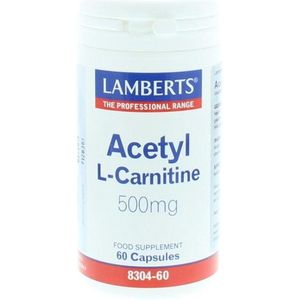 Lamberts - Acetyl-L-Carnitine - Capsules - 500mg - 60 Stuks