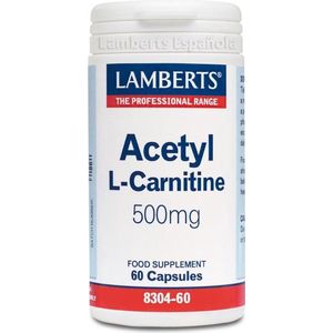 Lamberts Acetyl l-carnitine 500 mg 60 capsules