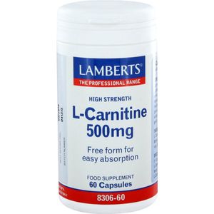 Lamberts L-Carnitine 500mg  60 Vegetarische capsules