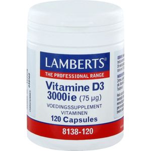 Lamberts Vitamine D3 3000IE/75mcg (120ca)