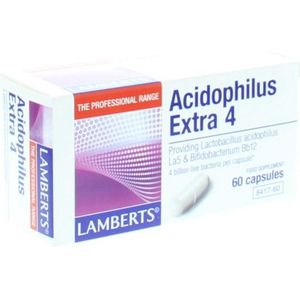Lamberts - Acidophilus Extra - Probiotica - 4 Micro-organismen - Vegetarische Capsules