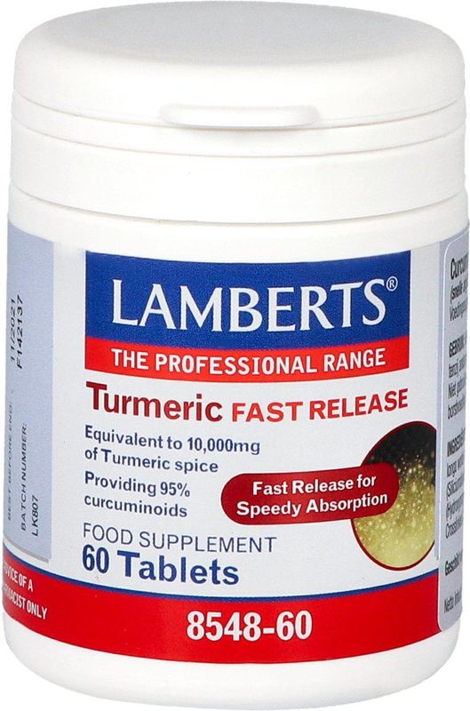 Lamberts Curcuma fast release (Turmeric) 60 tabletten