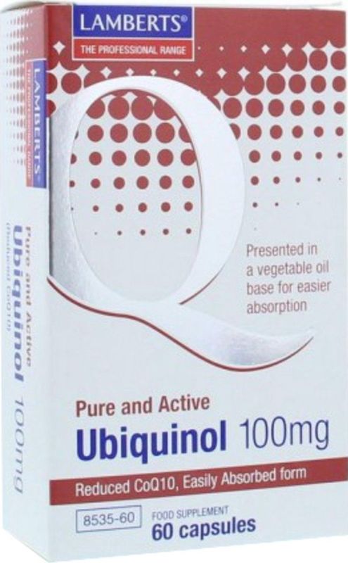Lamberts Ubiquinol 100 mg - 60 capsules - Q10 Preparaat
