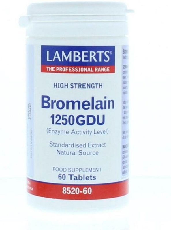 Lamberts Bromelaine 1250 GDU - 60 tabletten - Enzympreparaat