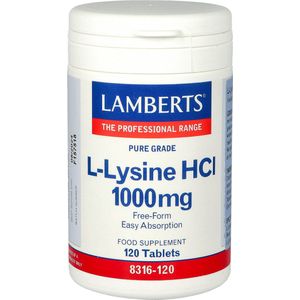 Lamberts L lysine 1000 mg L8316 120 120 tabletten