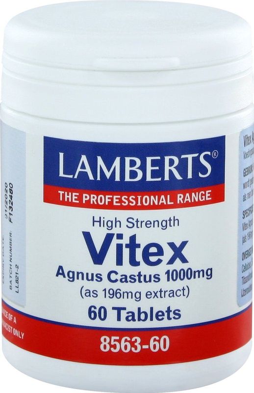 Lamberts - Vitex Agnus Castus - Tabletten - 60 Stuks - Geschikt Voor Vegetariërs