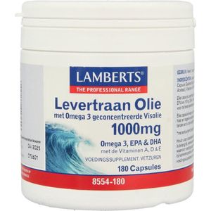 Lamberts Levertraanolie 1000mg 180 Capsules