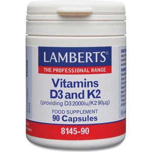 Lamberts Vitamine d3 2000ie en k2 90mcg 90ca