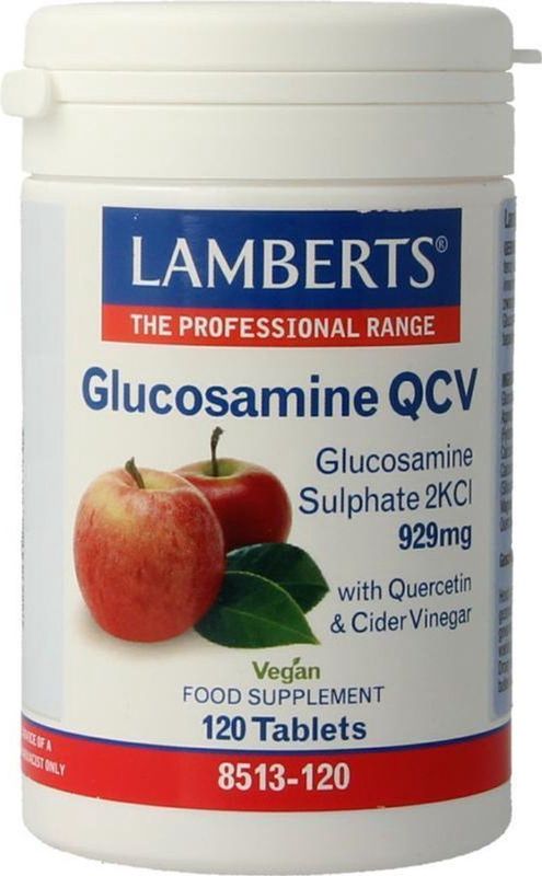 Lamberts - Glucosamine QVC - Voedingssupplement - 120 Tabletten - Glucosaminesulfaat