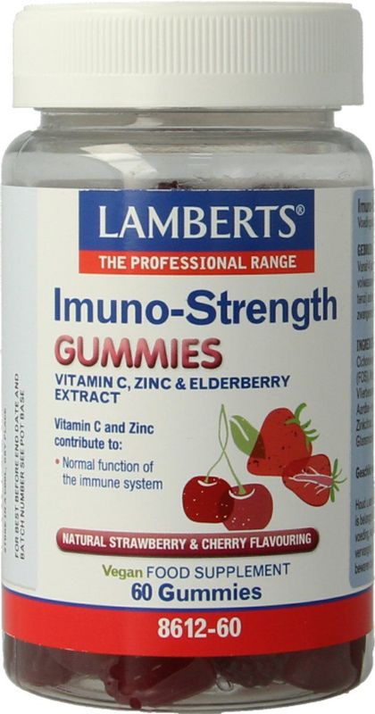 Lamberts - Imuno-strength - Gummies - 60 Stuks - Zonder Toegevoegde Suikers