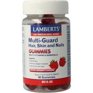 Lamberts - Multi-Guard Gummies - Framboos - 60 Stuks - Haar Huid Nagels