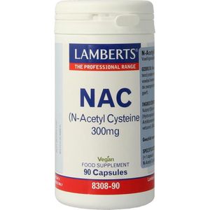 Lamberts - N-acetyl Cysteine - Aminozuurpreparaat - 300 mg - Geschikt voor vegetariërs en veganisten