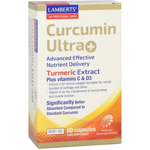 Lamberts - Curcumine Ultra - Capsules - 60 Stuks - Met Vitamine C en D3