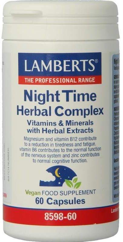 Lamberts - Night Time Kruiden Complex - Capsules - 60 Stuks