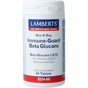 Lamberts - Immune Guard Betaglucanen - Vitaminen en Mineralenpreparaat - Met Vitamine D3 en C - Selenium en Zink