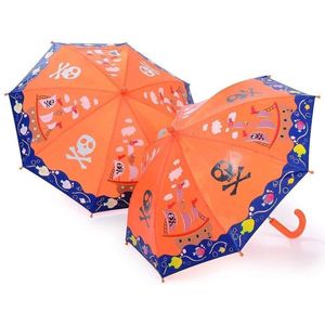 Floss & Rock Paraplu Piraten Verandert van kleur! - 67x57 - Multikleur