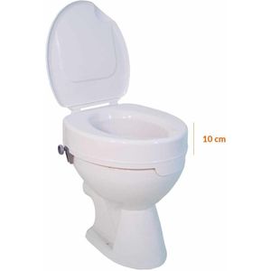 Drive Medical Toiletverhoger Ticco - 10 cm verhoging - met deksel - Eenvoudige montage - tot 225Kg