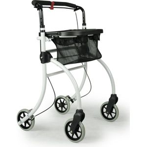 Binnen rollator Roomba - Met dienblad en netje - Eenhands bediening