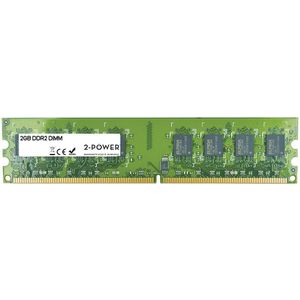 2-Power 2GB MultiSpeed 533/667/800 MHz DIMM (1 x 2GB, 800 MHz, DDR2 RAM, DIMM 288 pin), RAM, Groen