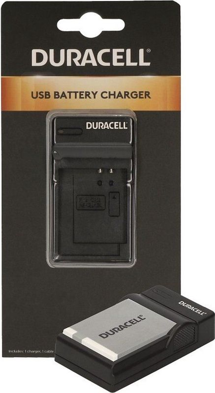 Duracell DRC5901, USB, Canon NB-6L, Schwarz, Indoor Batterieladegerät, 5 V, 5 V