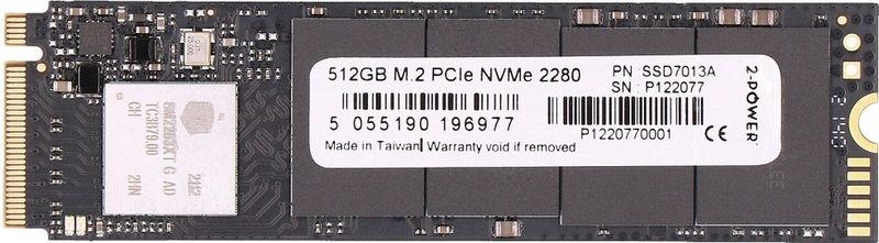 2-Power - SSD7013A - Solid State Drive - 512GB - M.2 PCIe 3.0 x4 2280